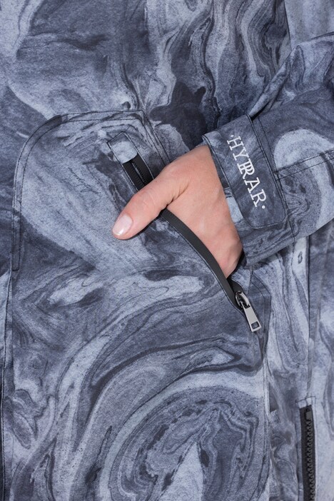 Regenmantel, wasserdicht, A-Linie, Seiten-Zipper, Kapuze