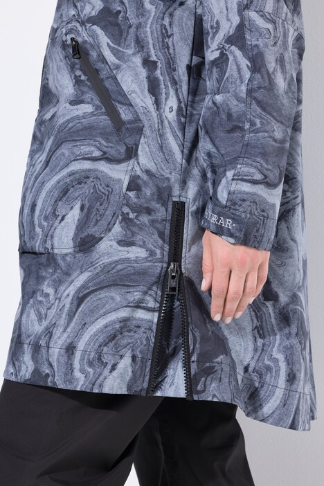 Regenmantel, wasserdicht, A-Linie, Seiten-Zipper, Kapuze