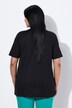 T-shirt dal taglio svasato con scollo a V decorato e mezze maniche