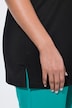 T-shirt dal taglio svasato con scollo a V decorato e mezze maniche