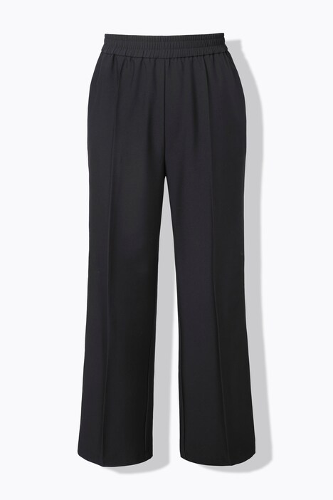 Broek, rechte wijde pijpen, zijstrepen