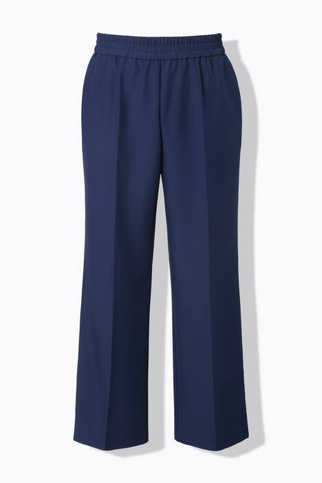 Broek, rechte wijde pijpen, zijstrepen
