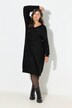 Robe en maille. Décolleté V et manches longues