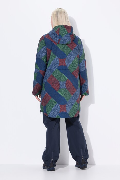 Regenmantel, wasserdicht, A-Linie, Seiten-Zipper, Kapuze