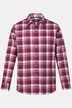 Men+ flanellen geruit overhemd, lange mouw, kentkraag, comfort fit, tot 8XL