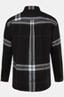 Men+ flanellen geruit overhemd, lange mouw, kentkraag, comfort fit, tot 8XL