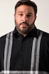 Men+ flanellen geruit overhemd, lange mouw, kentkraag, comfort fit, tot 8XL