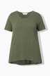 Strikket T-shirt, A-form, pyntefolder i ryggen