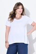 Strikket T-shirt, A-form, pyntefolder i ryggen