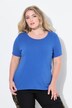 Knitted shirt, A-line, decorative pleat at the back