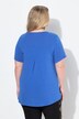 Knitted shirt, A-line, decorative pleat at the back