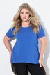 Knitted shirt, A-line, decorative pleat at the back