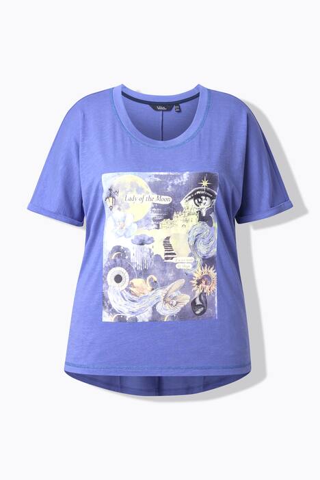 T-shirt oversize à col rond et manches courtes, en modal mélangé