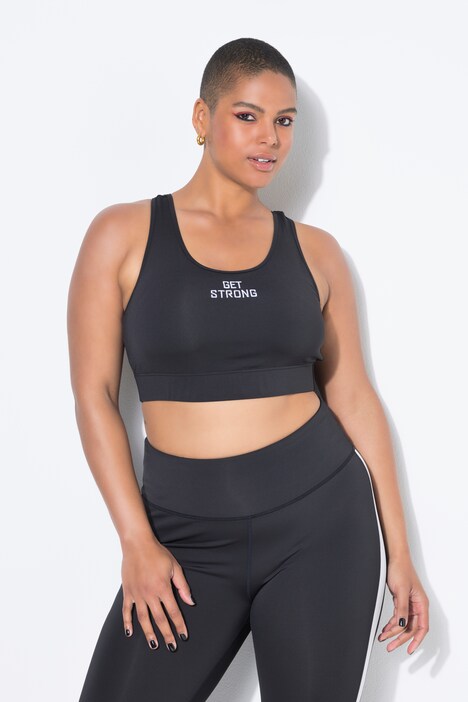 Soutien-gorge de sport, dos nageur, message GET STRONG