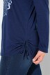 T-shirt, Mandala, rund hals, lange ærmer, bindebånd