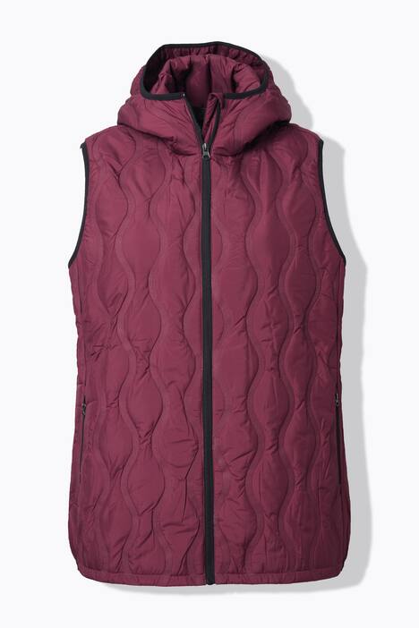 HYPRAR bodywarmer met gelaserd stiksel, waterafstotend, capuchon