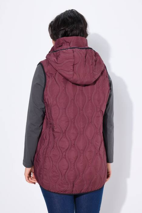 HYPRAR bodywarmer met gelaserd stiksel, waterafstotend, capuchon