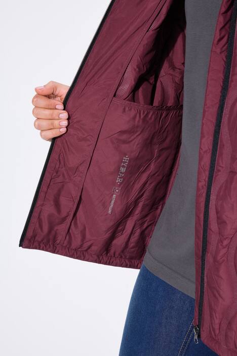 HYPRAR bodywarmer met gelaserd stiksel, waterafstotend, capuchon