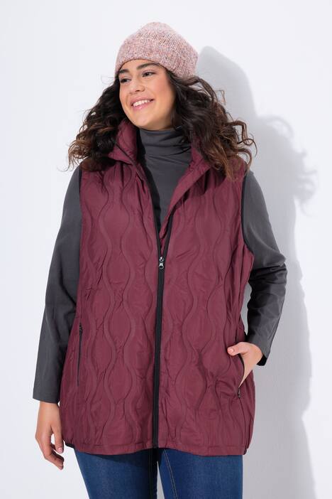HYPRAR bodywarmer met gelaserd stiksel, waterafstotend, capuchon