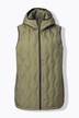 HYPRAR bodywarmer met gelaserd stiksel, waterafstotend, capuchon