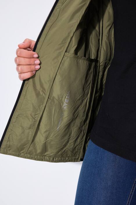 HYPRAR bodywarmer met gelaserd stiksel, waterafstotend, capuchon