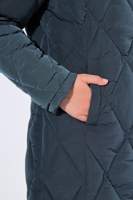 HYPRAR, Steppmantel, wasserabweisend, Kapuzenkragen