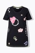 T-shirt coupe Regular Fit, motif 3D et coutures fluo