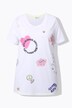 T-shirt coupe Regular Fit, motif 3D et coutures fluo