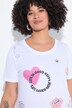 T-shirt coupe Regular Fit, motif 3D et coutures fluo