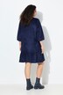 Corduroy Flounce Panel Dress