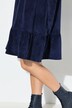 Corduroy Flounce Panel Dress