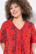 T-Shirt, Buchstaben, A-Linie, V-Ausschnitt, Halbarm