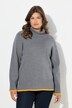 Pull en maille. Col roulé et manches longues