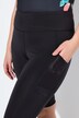 Leggingshorts, elastisk linning, net-lomme, genanvendt materiale