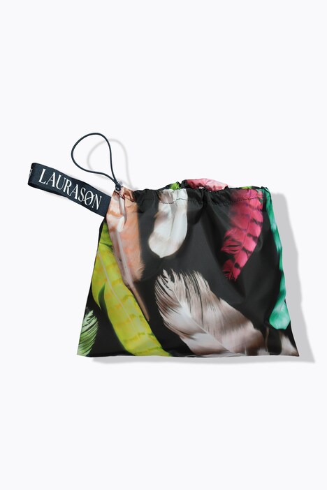 Functionele regencape, unisex, print, capuchon
