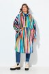 Functionele regencape, unisex, print, capuchon