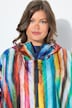 Functionele regencape, unisex, print, capuchon