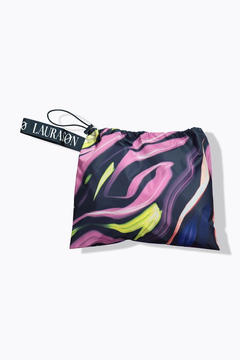 Funktionelt regnslag, unisex, print, hætte