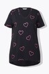 T-shirt coupe évasée, motif cœur scintillant