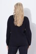 Maglione dal taglio oversize con fiori, collo alto e maniche lunghe
