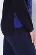Maglione dal taglio oversize con fiori, collo alto e maniche lunghe