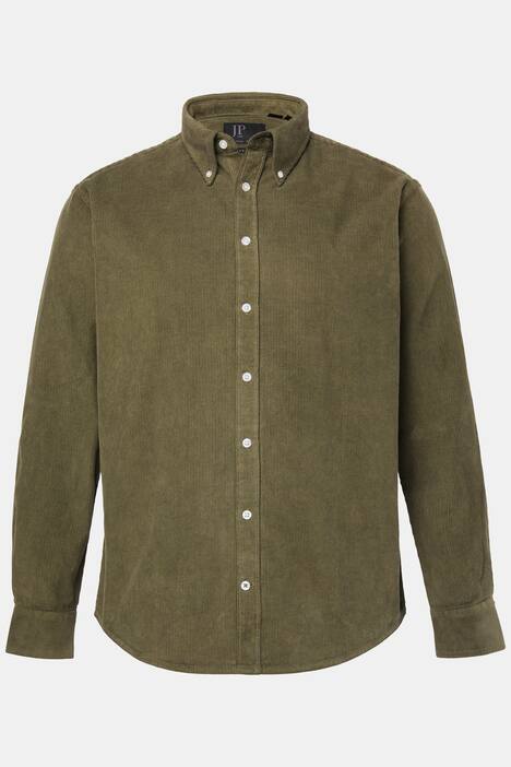 JP1880 Cordhemd, Langarm, Buttondown-Kragen, Modern Fit, bis 7 XL