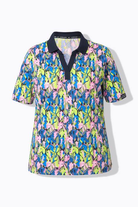 Poloshirt, halflange mouw, polokraag