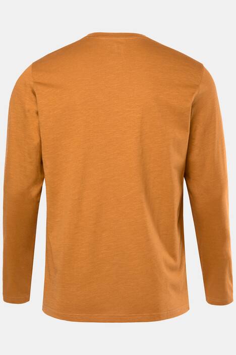 JP1880 shirt met lange mouwen, borstprint, ronde hals, tot 8 XL