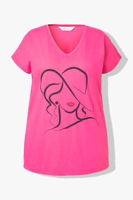 T-shirt dal taglio comodo con design femminile