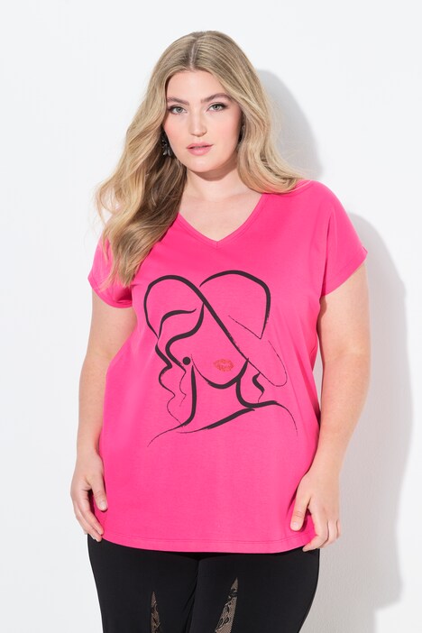 T-shirt dal taglio comodo con design femminile