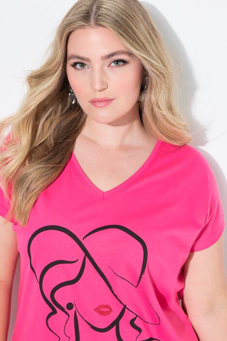 T-shirt dal taglio comodo con design femminile