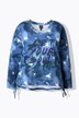 Sweatshirt, skrift, perler, V-hals, langermet