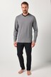 JP1880 Schlafanzug, Homewear, Zweiteiler, Kontrastdetails, bis 8 XL