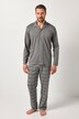 JP1880 Schlafanzug, Homewear, Zweiteiler, Langarmshirt mit Knöpfen, bis 8 XL